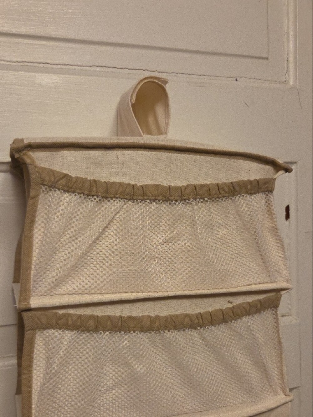 4.5 Ft Tall 10-Shelf Hanging Closet Shoe Organizer - Cream - Picture 2 of 4